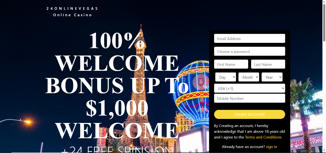 24ONLINEVEGAS Online Casino
