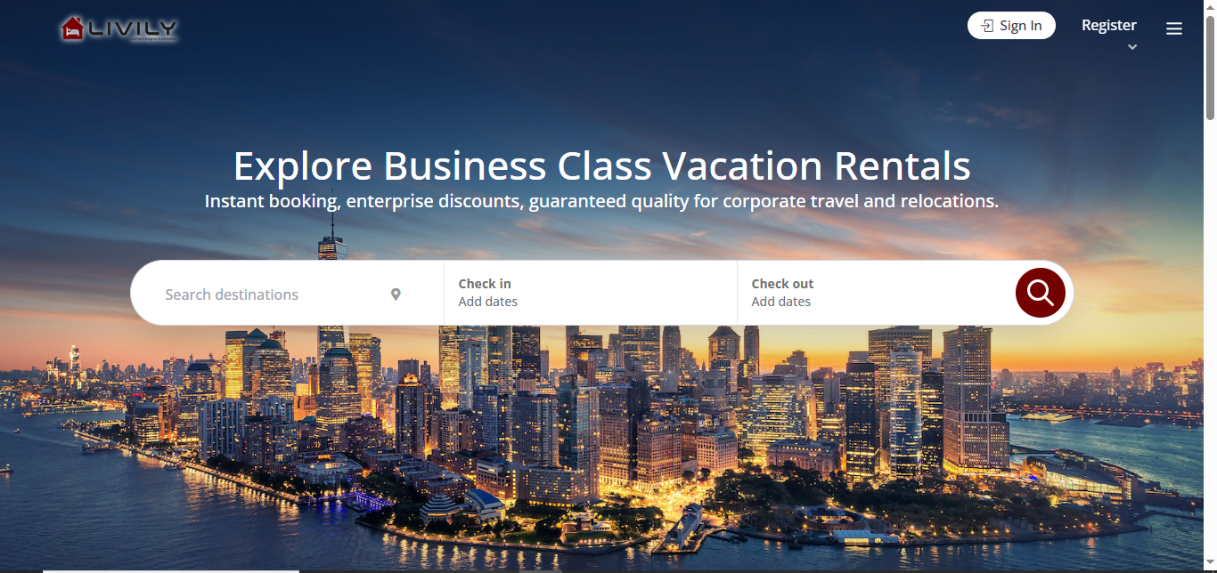 Livily — Business Class Rentals